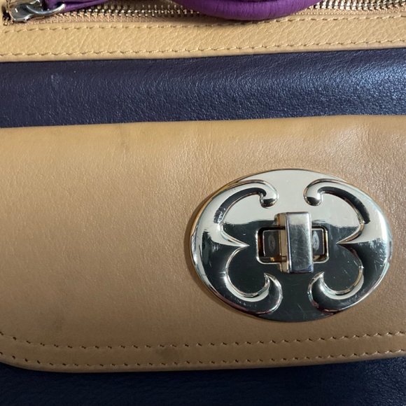 Leather Crossbody Foldover Bag by Emma Fox - Picture 13 of 16